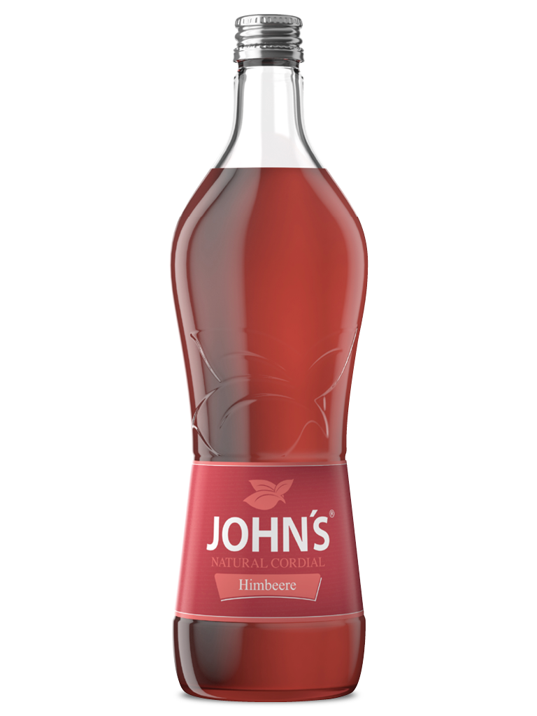 JOHN‘S Himbeere - Unverwechselbarer Geschmack frischer Himbeeren mit einem leicht säuerlichen Abgang. Im Himbeermojito ein Muss.
