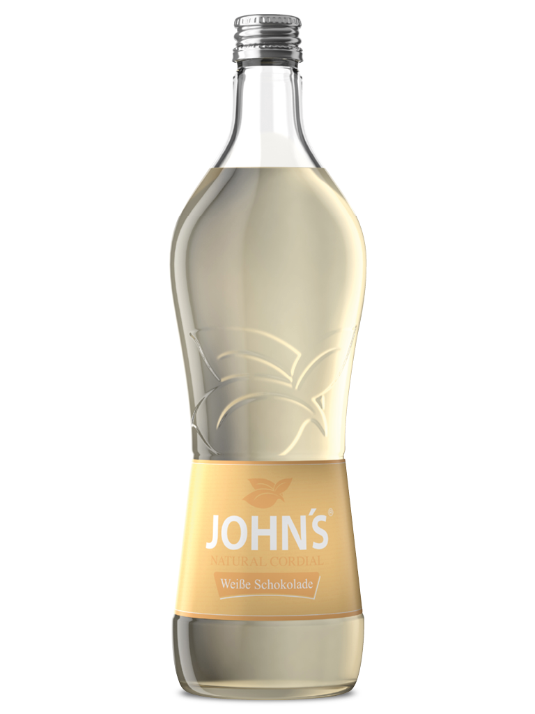 JOHN‘S Weiße Schokolade - Eine buttrige Vanillenote vereint mit einem cremigen Kakaogeschmack. Bestens geeignet für den White Iced Latte.